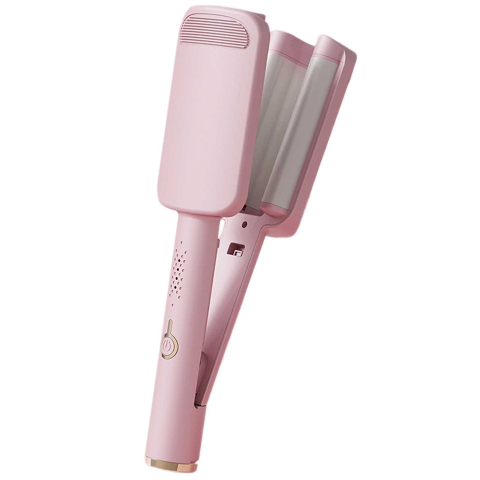 Water Ripple Hair Curler for Big Waves & Volume in sleek pink design for stylish waves.